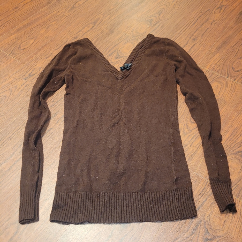 Brown long sleeve sweater women's small size